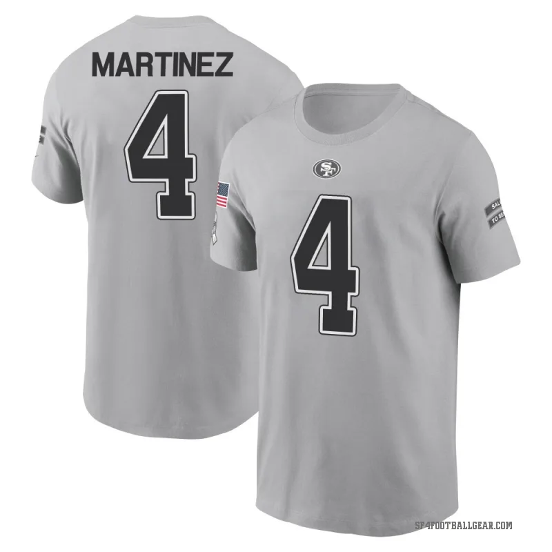 Adrian Martinez Men's Gray San Francisco 49ers 2024 Salute to Service T-Shirt