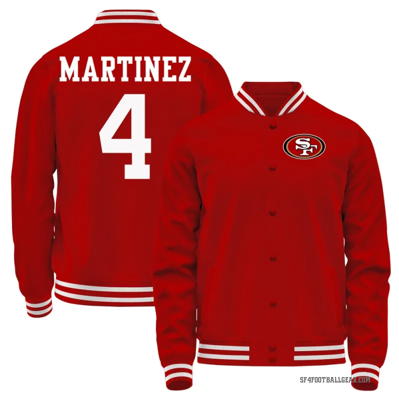 Adrian Martinez Youth Red San Francisco 49ers Full-Snap Jacket