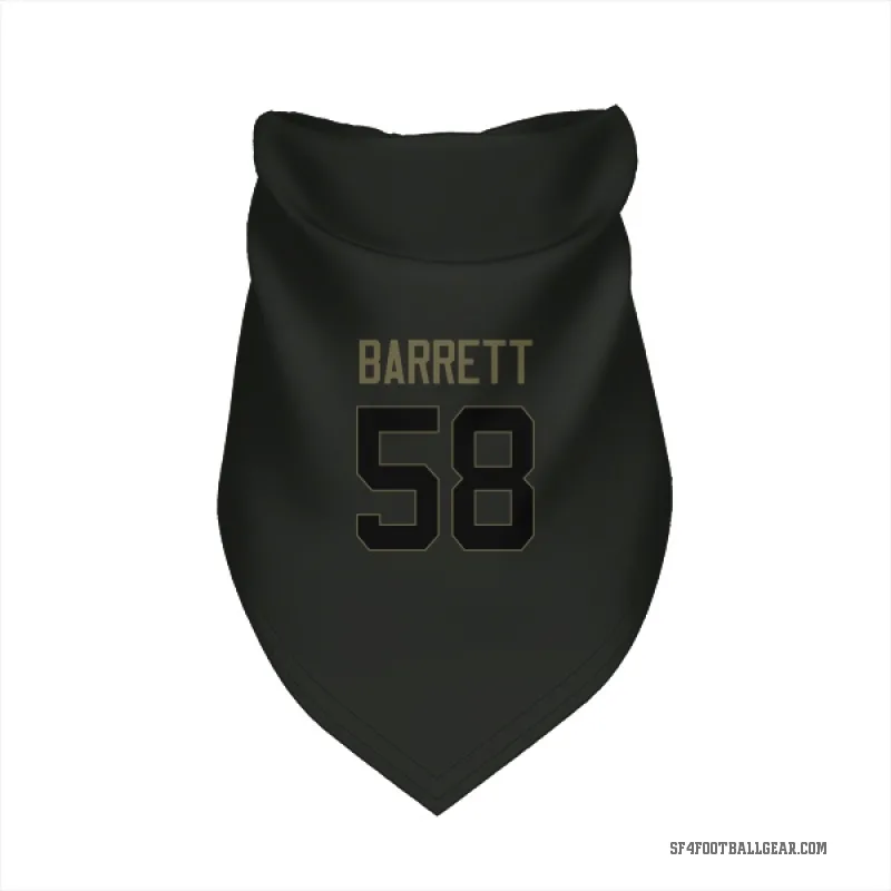 Alex Barrett  Black San Francisco 49ers  Service Cat & Dog Pet Bandana
