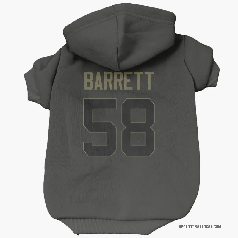 Alex Barrett  Black San Francisco 49ers  Service Cat & Dog Pet Hoodie