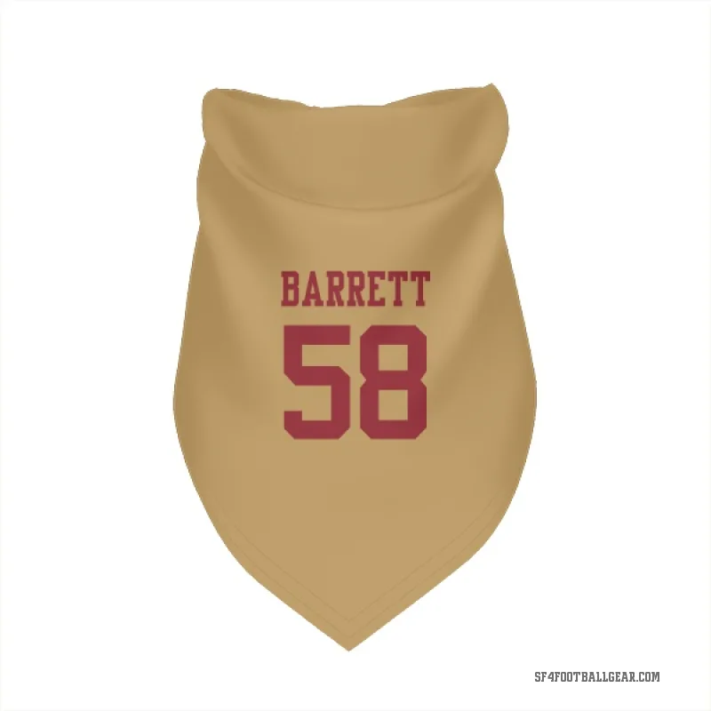 Alex Barrett  Gold San Francisco 49ers  Cat & Dog Pet Bandana