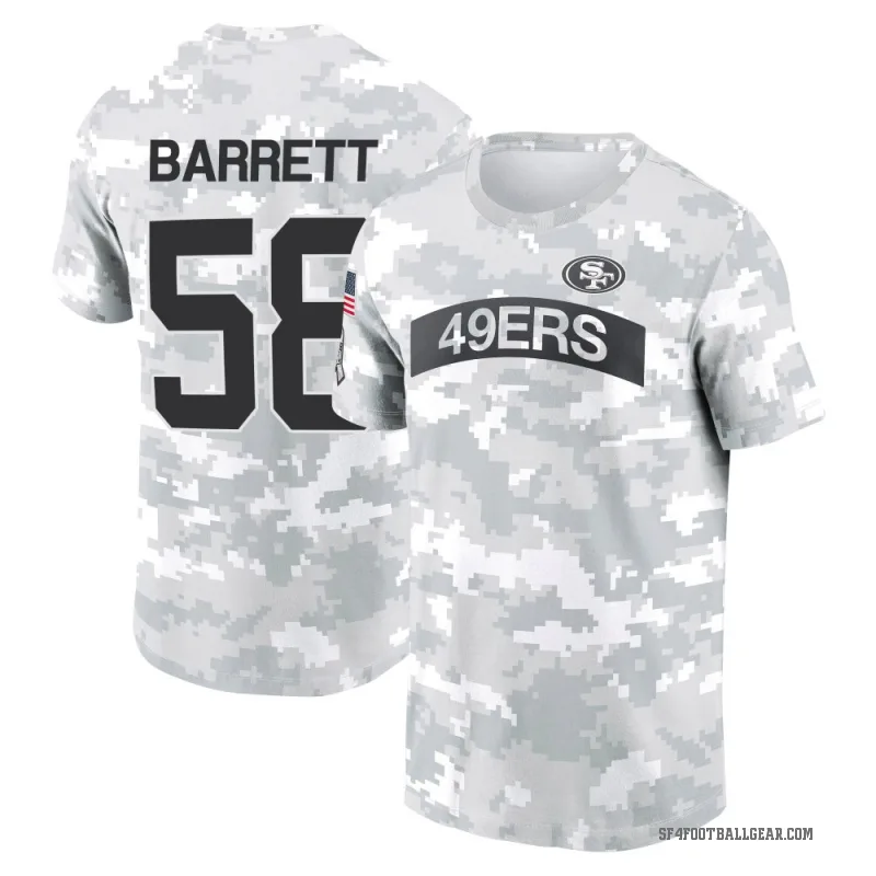 Alex Barrett Men's Camo San Francisco 49ers Arctic 2024 Salute to Service Performance T-Shirt