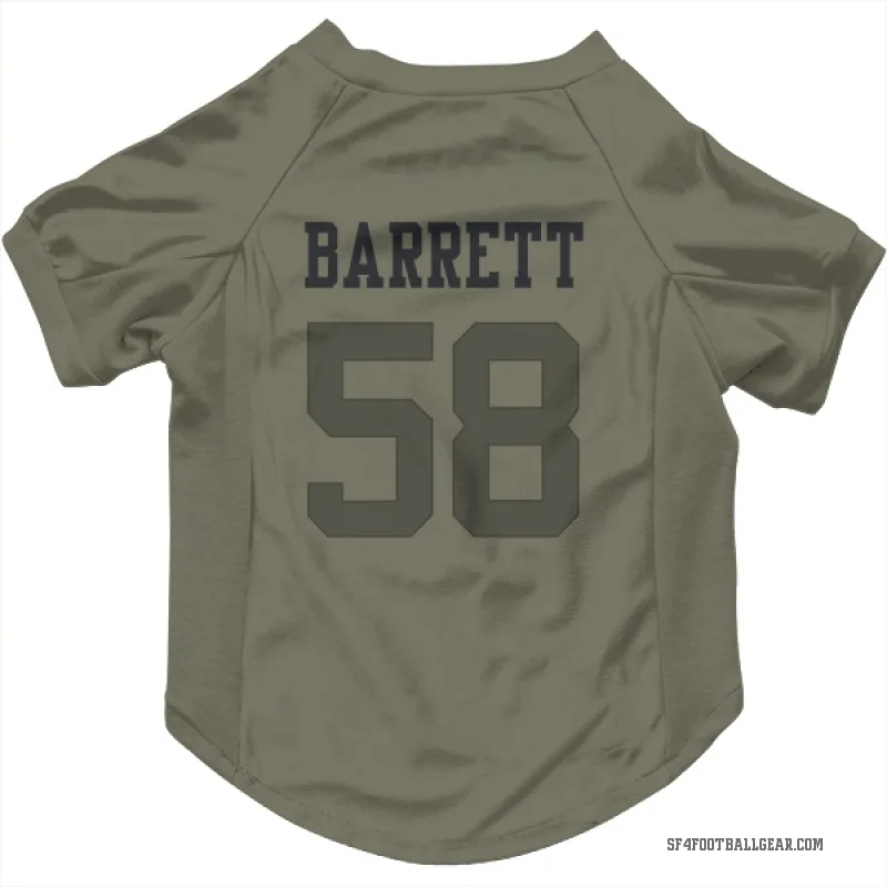 Alex Barrett  Olive San Francisco 49ers  Cat & Dog Pet Jersey