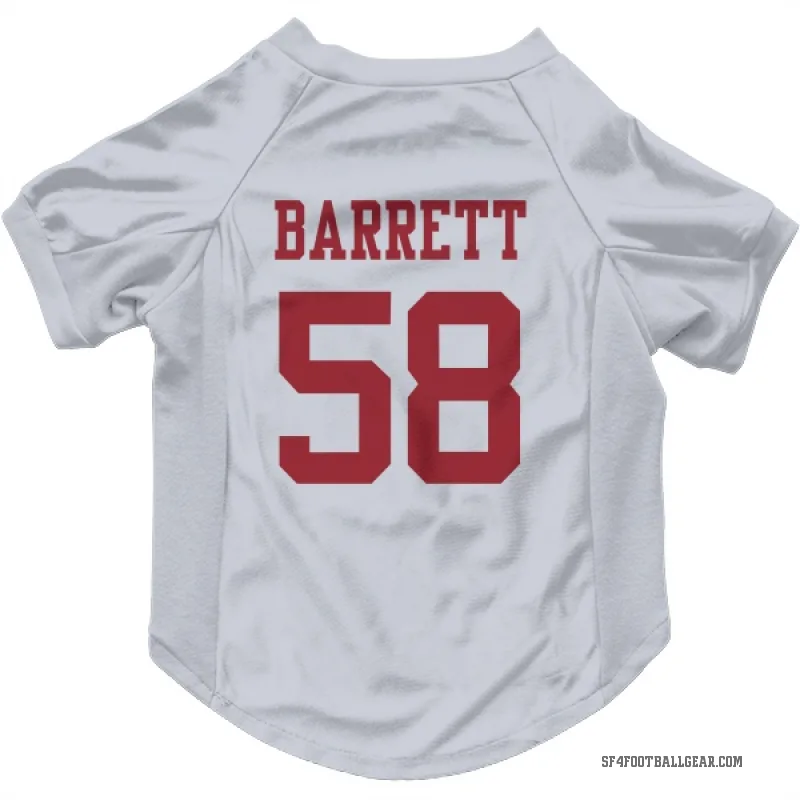 Alex Barrett  White San Francisco 49ers  Cat & Dog Pet Jersey