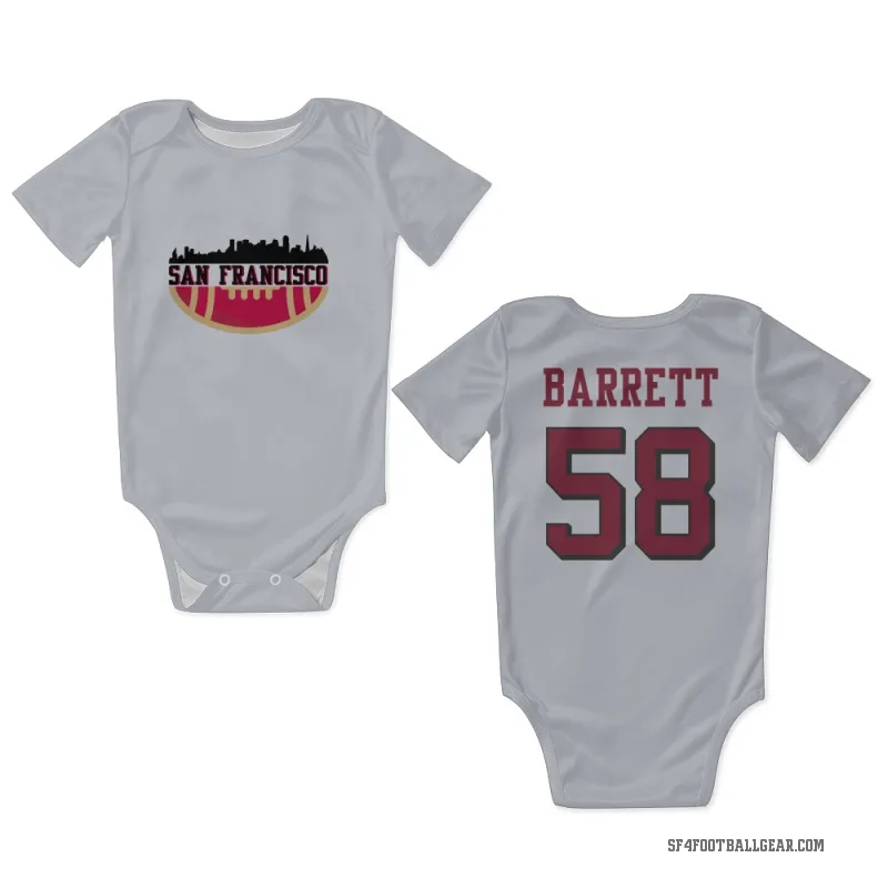 Alex Barrett  White San Francisco 49ers  Rush Newborn & Infant Bodysuit
