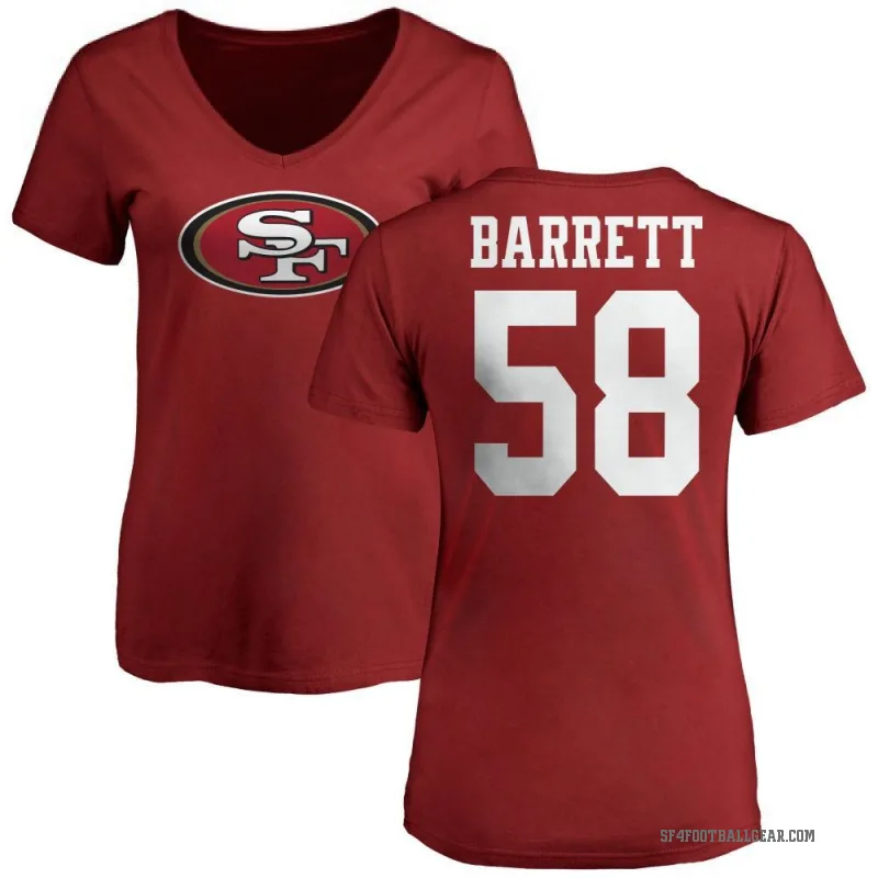 Alex Barrett Women's Red San Francisco 49ers Logo Slim Fit T-Shirt -