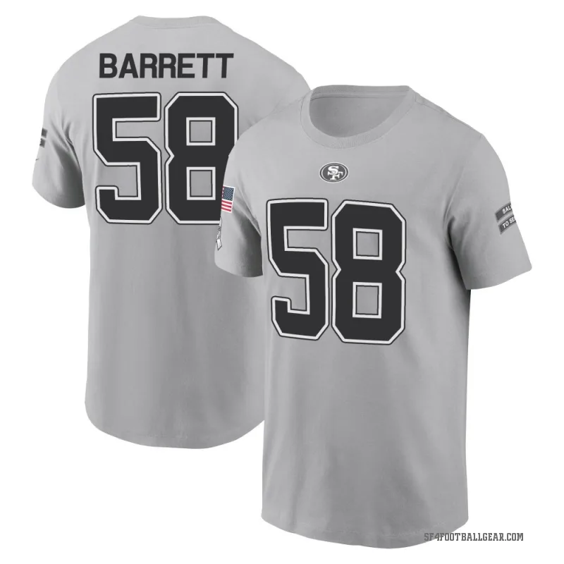Alex Barrett Youth Gray San Francisco 49ers 2024 Salute to Service T-Shirt
