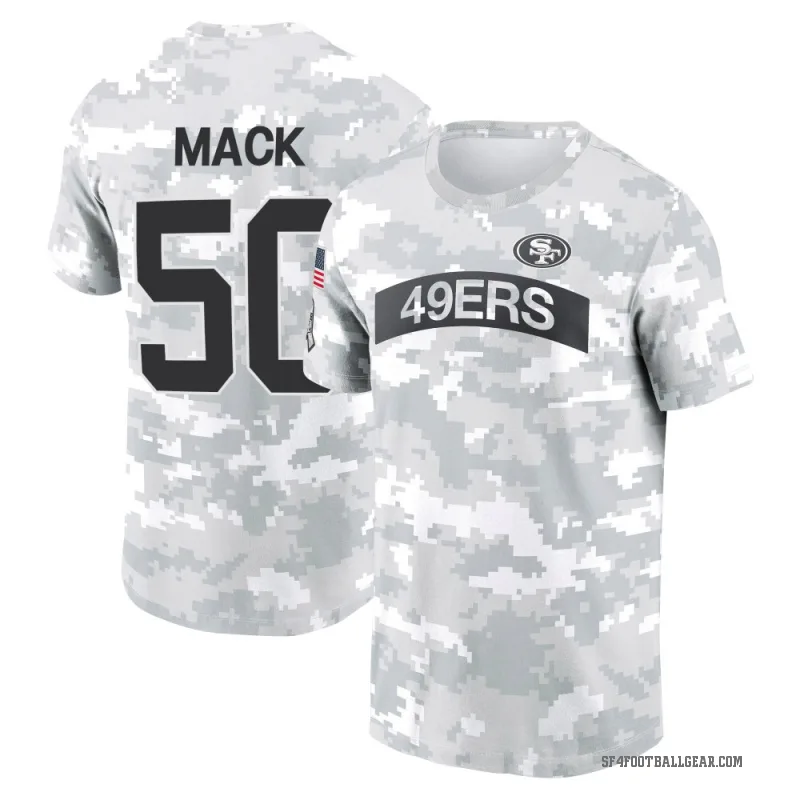 Alex Mack Men's Camo San Francisco 49ers Arctic 2024 Salute to Service Performance T-Shirt