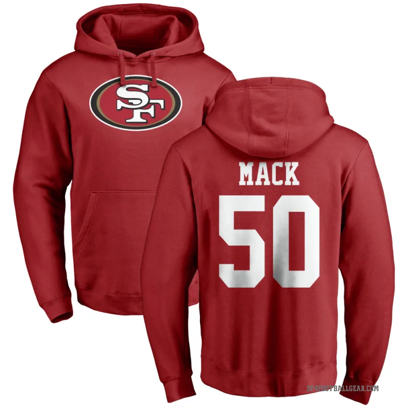 Alex Mack Men's Red San Francisco 49ers Pro Line Logo Pullover Hoodie