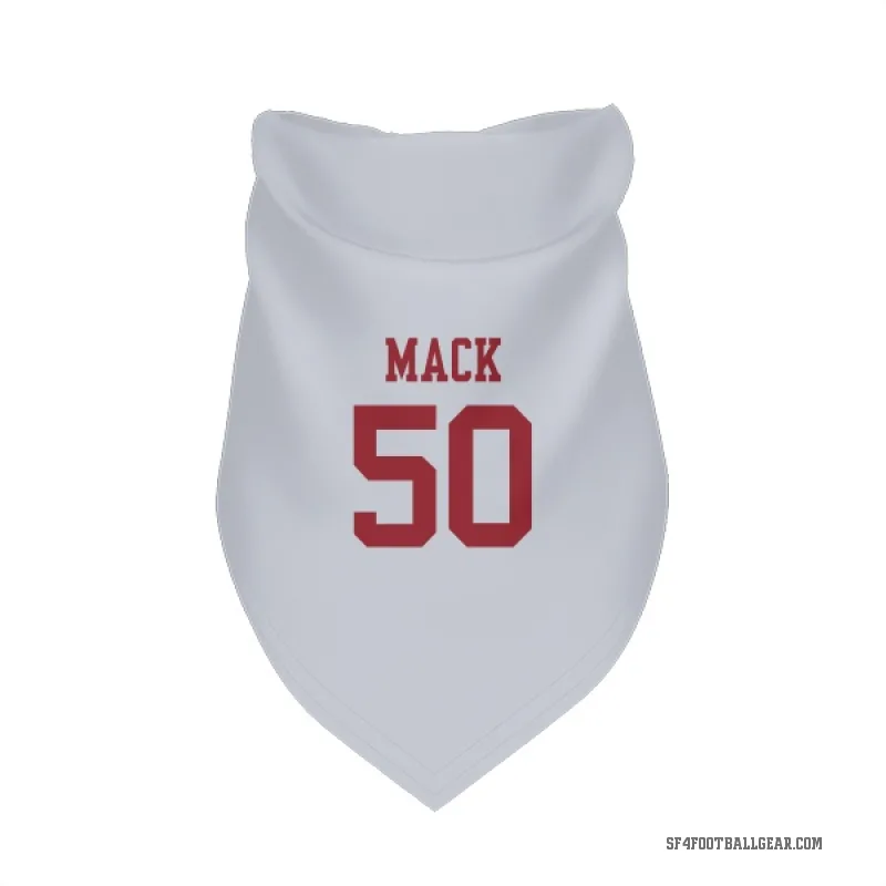 Alex Mack  White San Francisco 49ers  Cat & Dog Pet Bandana