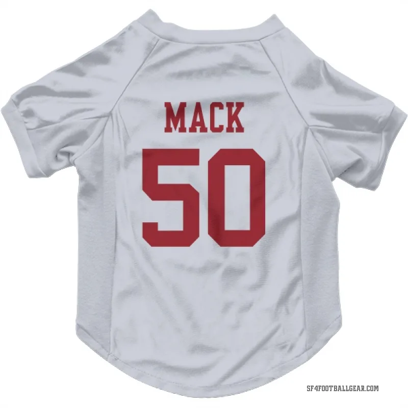 Alex Mack  White San Francisco 49ers  Cat & Dog Pet Jersey