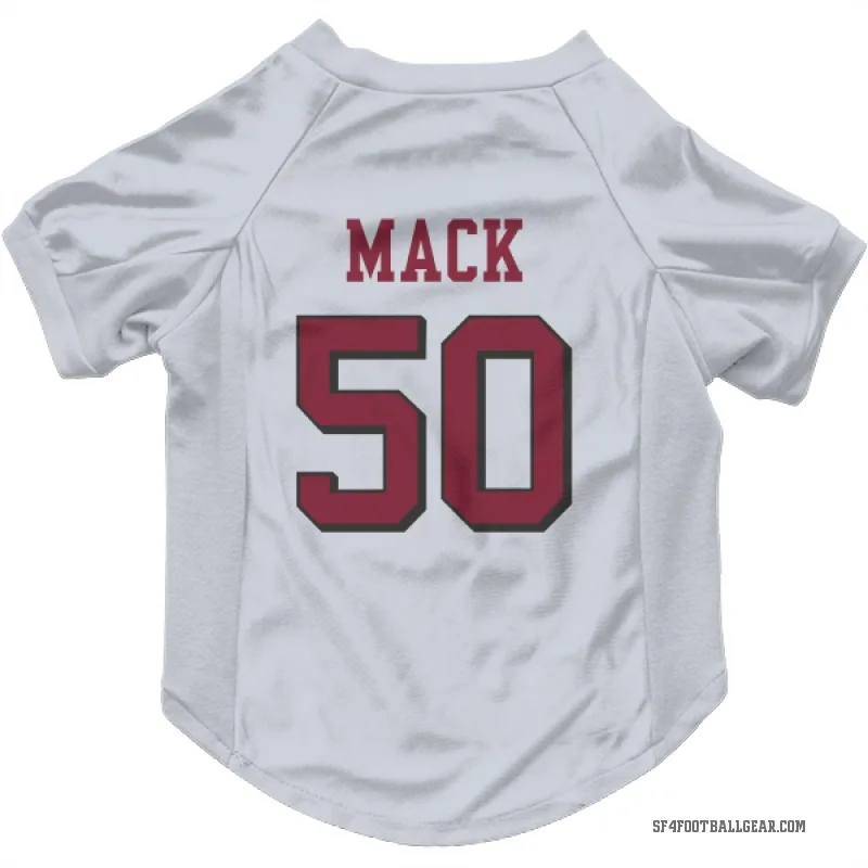 Alex Mack  White San Francisco 49ers  Rush Cat & Dog Pet Jersey