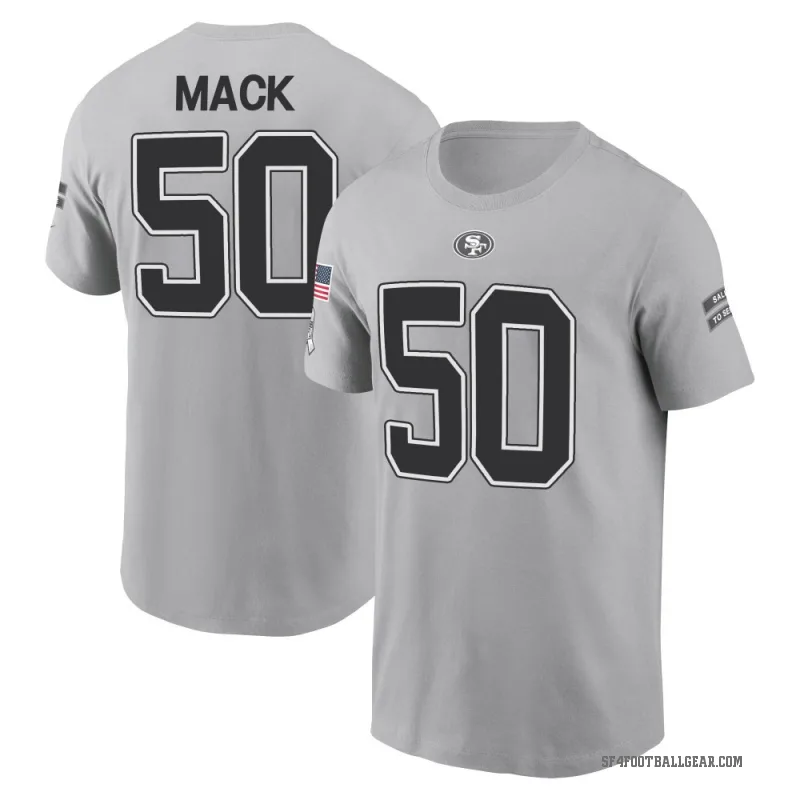 Alex Mack Youth Gray San Francisco 49ers 2024 Salute to Service T-Shirt