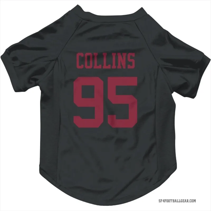 Alfred Collins  Black San Francisco 49ers  Cat & Dog Pet Jersey