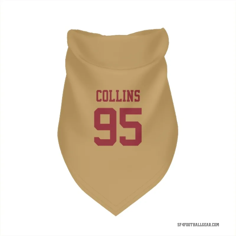 Alfred Collins  Gold San Francisco 49ers  Cat & Dog Pet Bandana