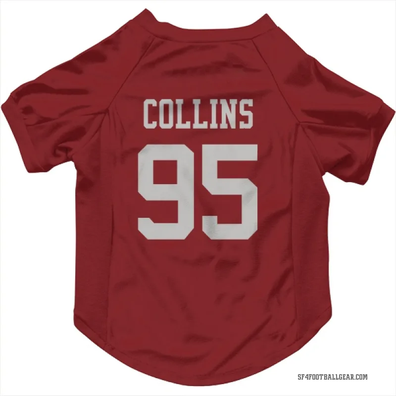Alfred Collins  Scarlet San Francisco 49ers  Cat & Dog Pet Jersey