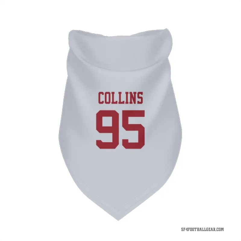 Alfred Collins  White San Francisco 49ers  Cat & Dog Pet Bandana