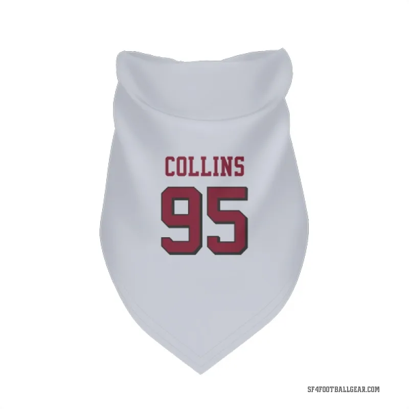 Alfred Collins  White San Francisco 49ers  Rush Cat & Dog Pet Bandana