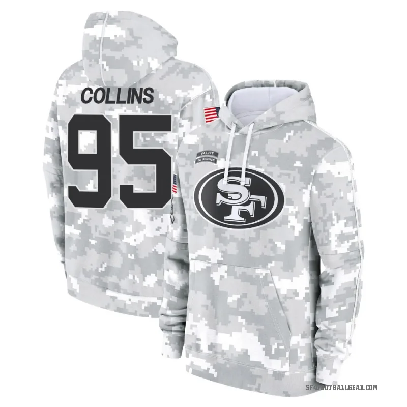 Alfred Collins Youth Camo San Francisco 49ers Arctic 2024 Salute to Service Club Fleece Pullover Hoodie