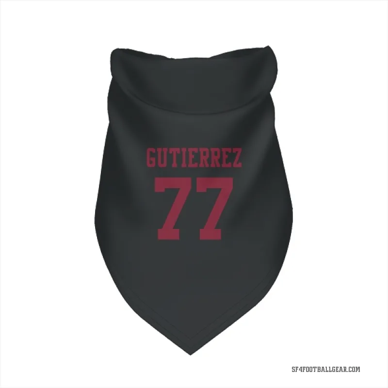 Alfredo Gutierrez  Black San Francisco 49ers  Cat & Dog Pet Bandana