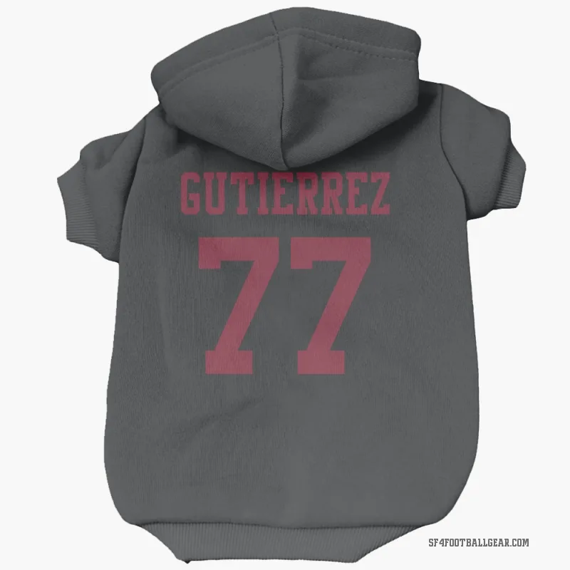 Alfredo Gutierrez  Black San Francisco 49ers  Cat & Dog Pet Hoodie