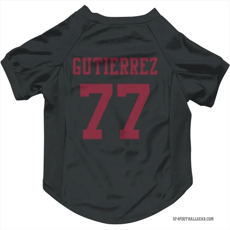 Alfredo Gutierrez  Black San Francisco 49ers  Cat & Dog Pet Jersey