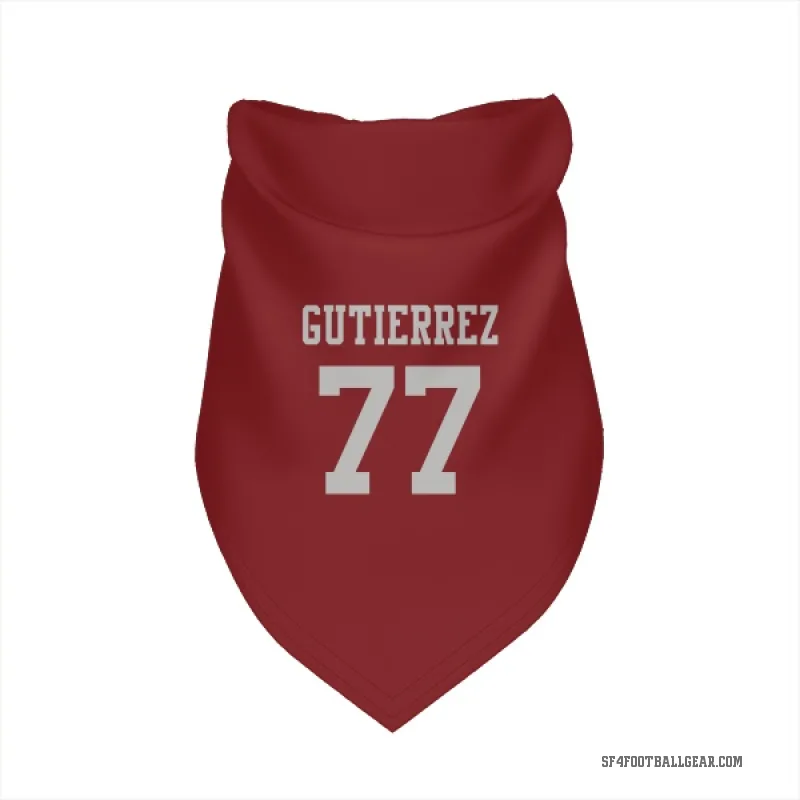 Alfredo Gutierrez  Scarlet San Francisco 49ers  Cat & Dog Pet Bandana