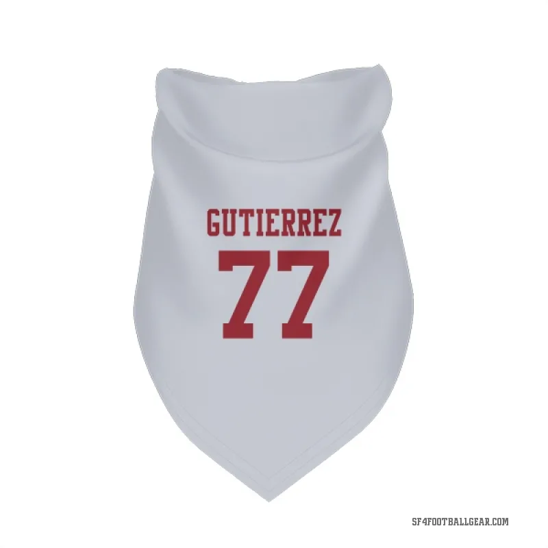 Alfredo Gutierrez  White San Francisco 49ers  Cat & Dog Pet Bandana