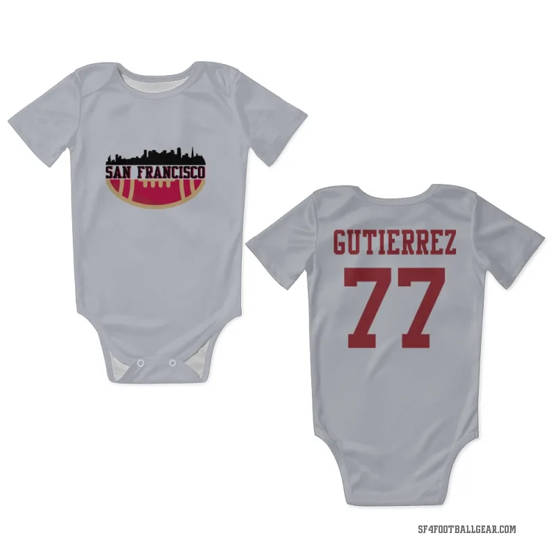 Alfredo Gutierrez  White San Francisco 49ers  Newborn & Infant Bodysuit
