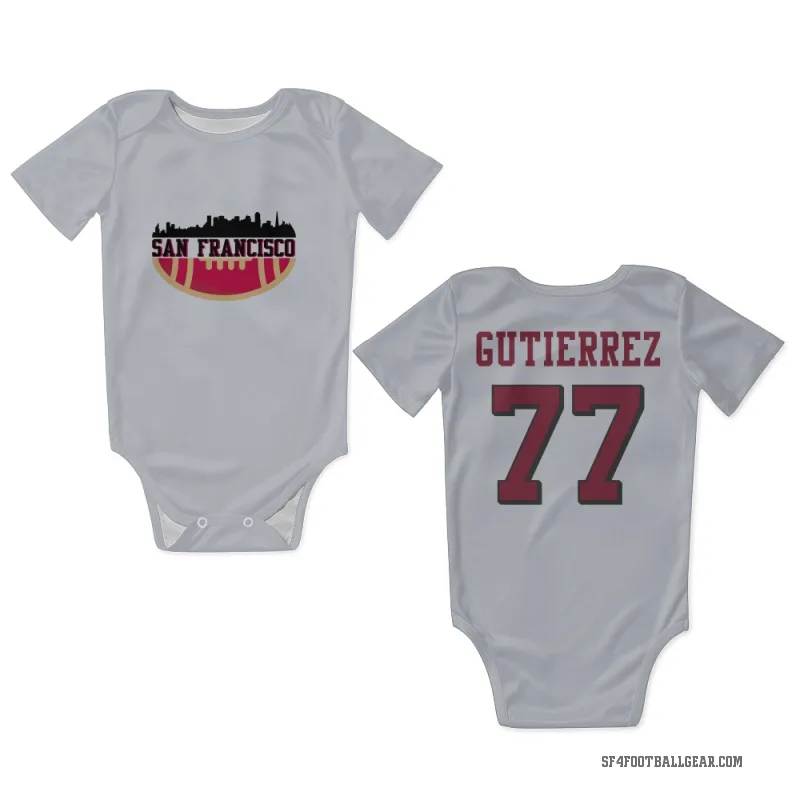 Alfredo Gutierrez  White San Francisco 49ers  Rush Newborn & Infant Bodysuit