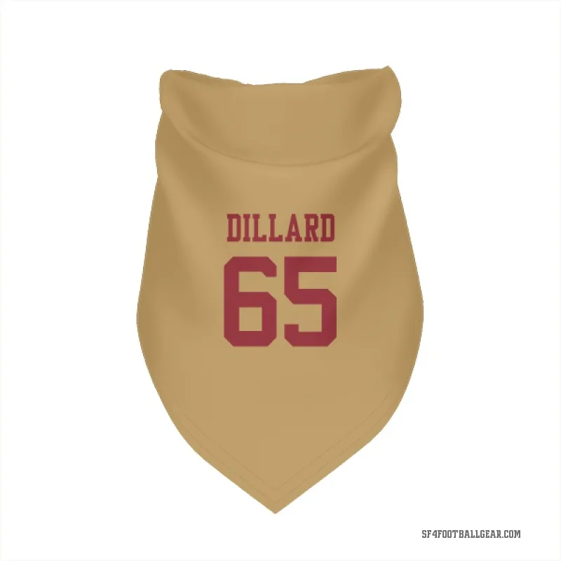 Andre Dillard  Gold San Francisco 49ers  Cat & Dog Pet Bandana
