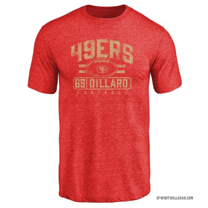 Andre Dillard Men's Red San Francisco 49ers Flanker T-Shirt -