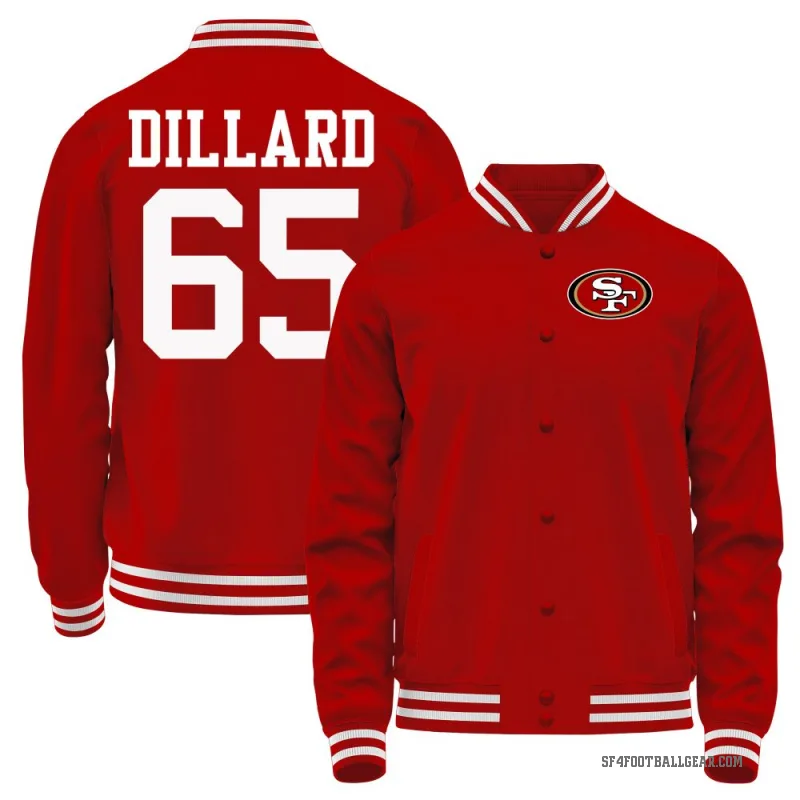Andre Dillard Men's Red San Francisco 49ers Full-Snap Jacket