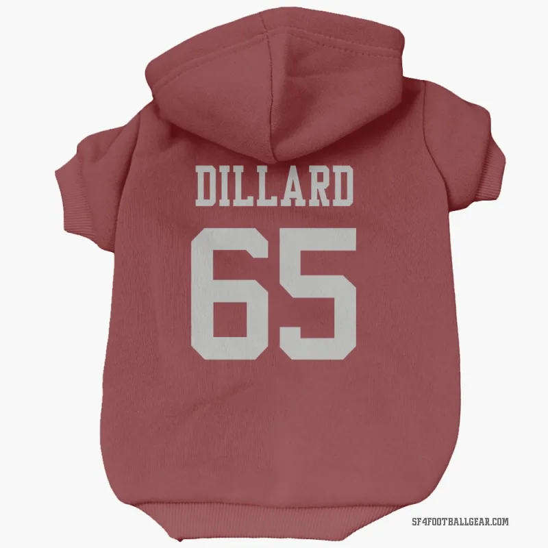 Andre Dillard  Scarlet San Francisco 49ers  Cat & Dog Pet Hoodie