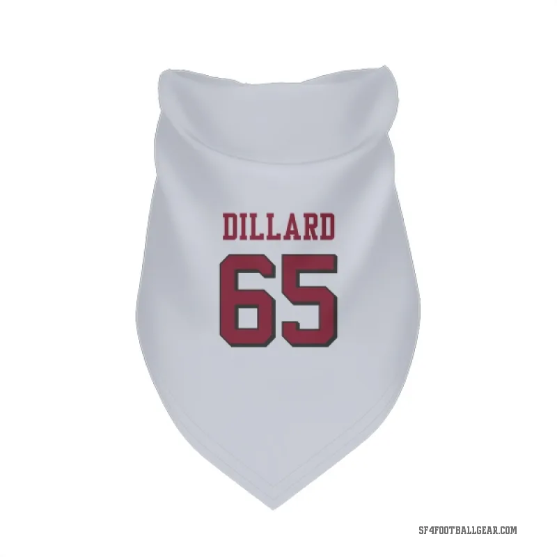 Andre Dillard  White San Francisco 49ers  Rush Cat & Dog Pet Bandana