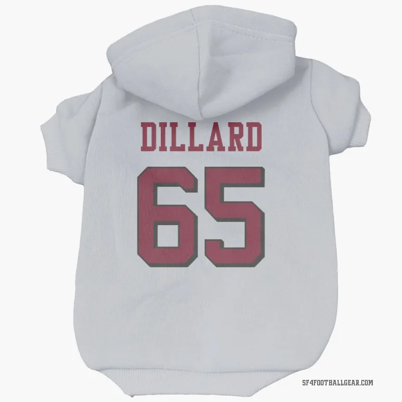 Andre Dillard  White San Francisco 49ers  Rush Cat & Dog Pet Hoodie