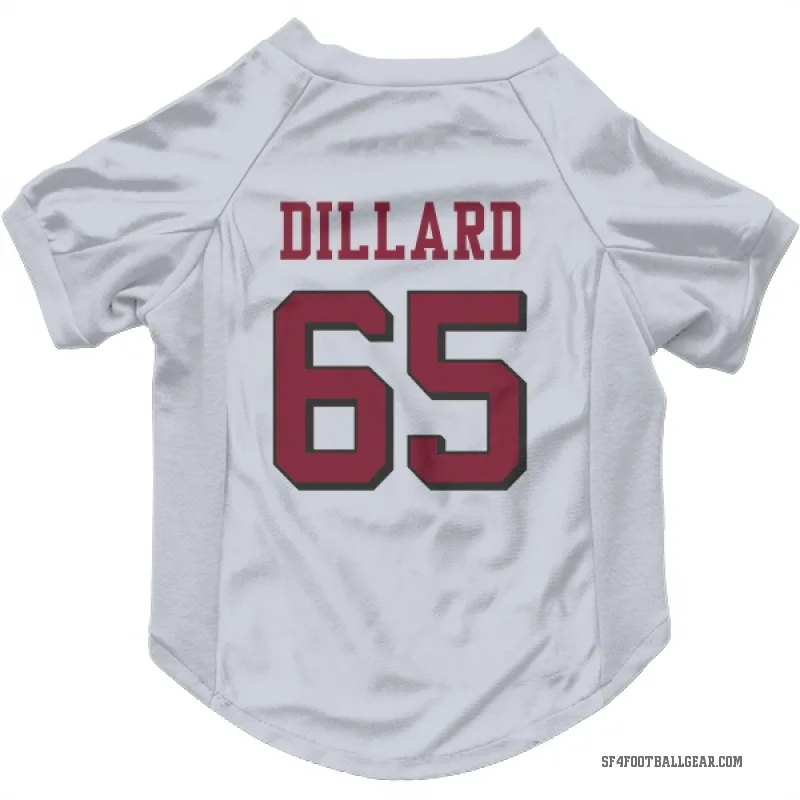 Andre Dillard  White San Francisco 49ers  Rush Cat & Dog Pet Jersey
