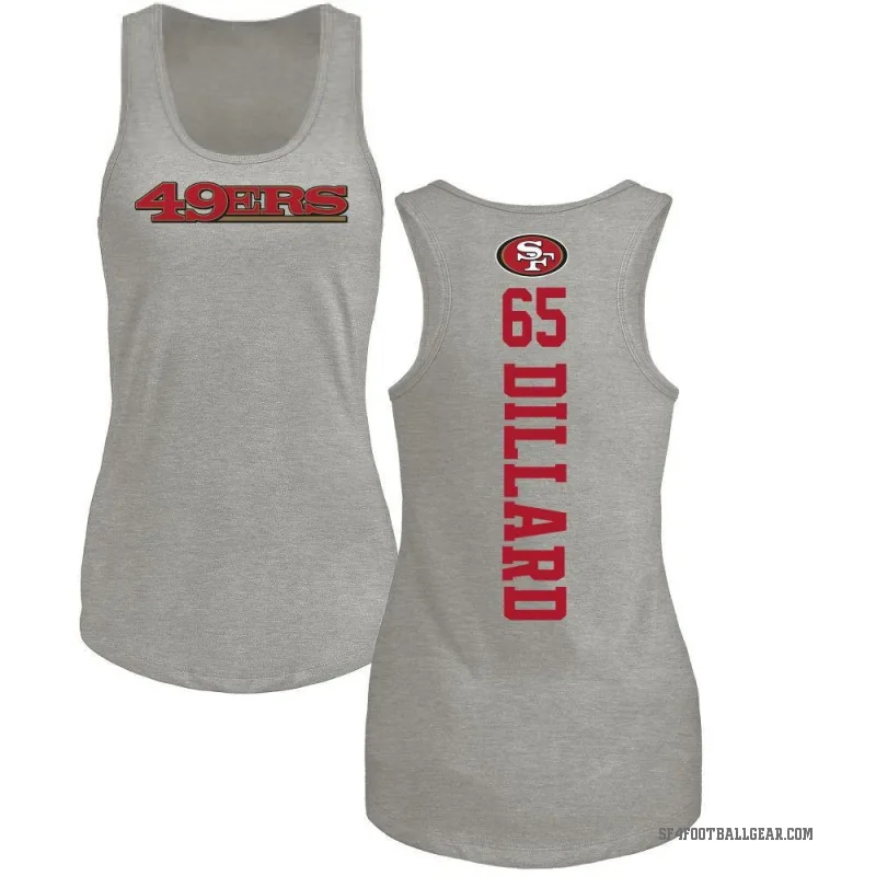 Andre Dillard Women's Ash San Francisco 49ers Backer Tank Top -