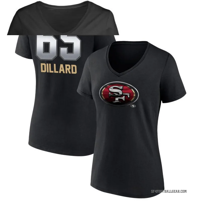 Andre Dillard Women's Black San Francisco 49ers Midnight Mascot T-Shirt -
