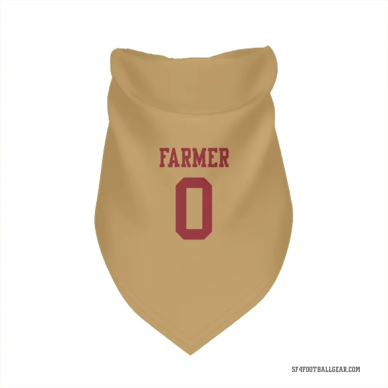 Andrew Farmer  Gold San Francisco 49ers  Cat & Dog Pet Bandana
