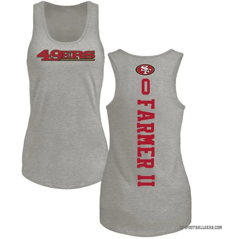 Andrew Farmer II Women's Ash San Francisco 49ers Backer Tank Top -