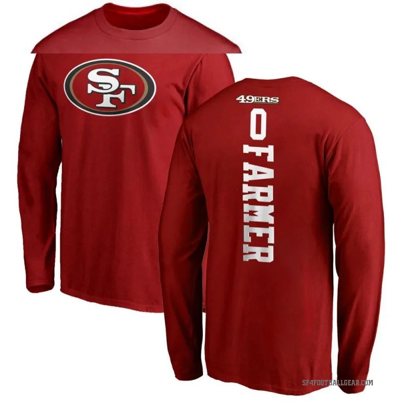 Andrew Farmer Men's Red San Francisco 49ers Backer Long Sleeve T-Shirt -
