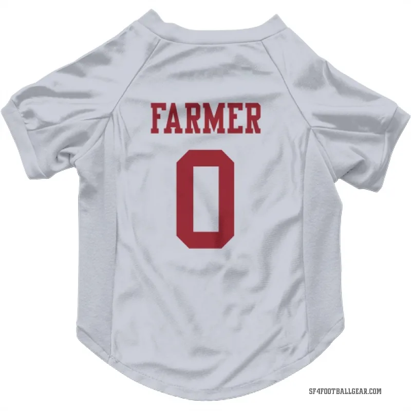 Andrew Farmer  White San Francisco 49ers  Cat & Dog Pet Jersey