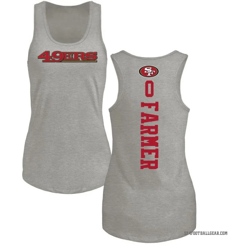 Andrew Farmer Women's Ash San Francisco 49ers Backer Tank Top -
