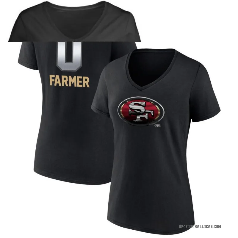 Andrew Farmer Women's Black San Francisco 49ers Midnight Mascot T-Shirt -