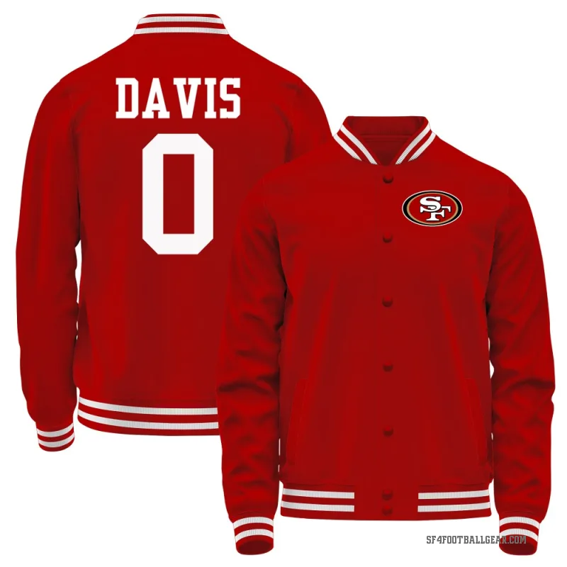 Ashtyn Davis Youth Red San Francisco 49ers Full-Snap Jacket