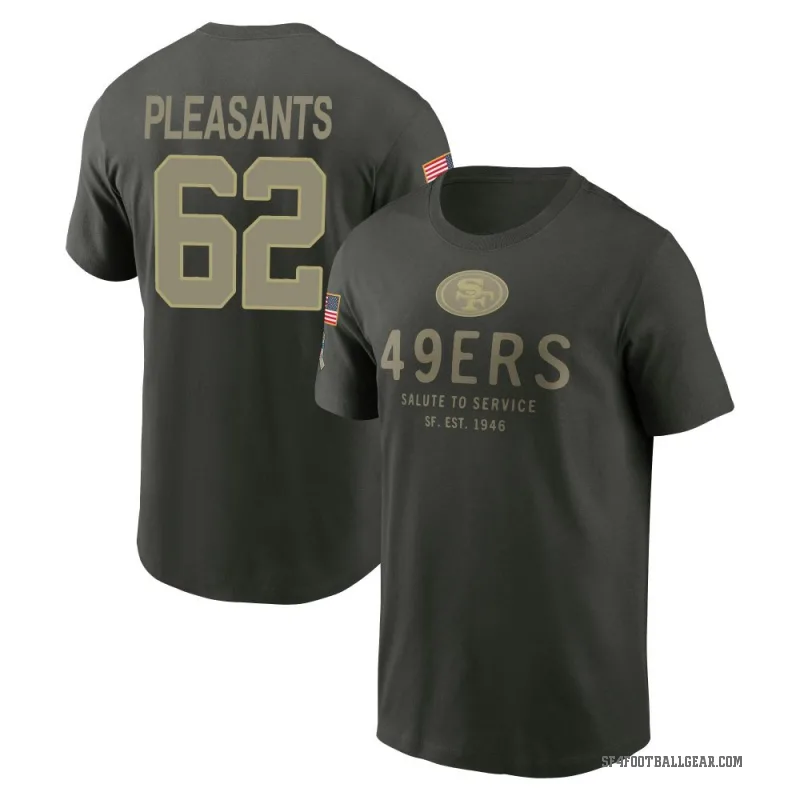 Austen Pleasants Men's Green San Francisco 49ers Forest/ 2025 Salute to Service Sideline Primary Edge T-Shirt
