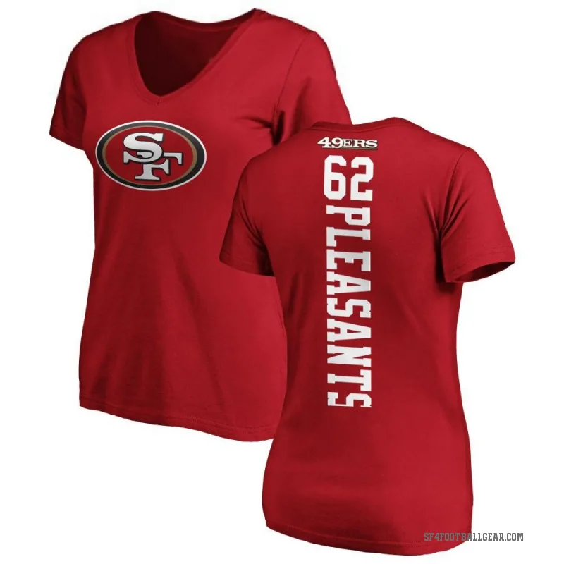 Austen Pleasants Women's Red San Francisco 49ers Backer Slim Fit T-Shirt -