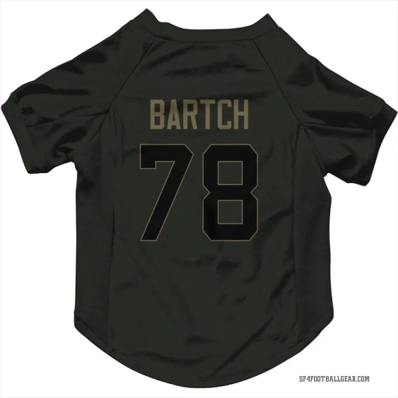 Ben Bartch  Black San Francisco 49ers  Service Cat & Dog Pet Jersey
