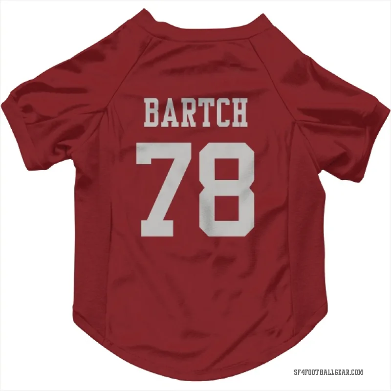 Ben Bartch  Scarlet San Francisco 49ers  Cat & Dog Pet Jersey